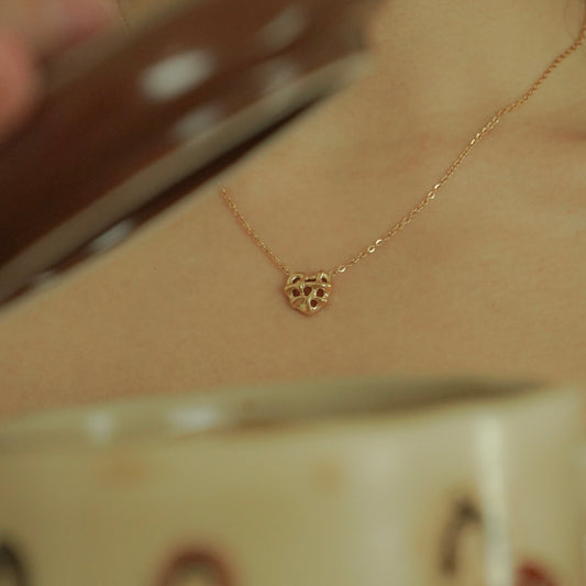 Zoya Woven Heart Necklace