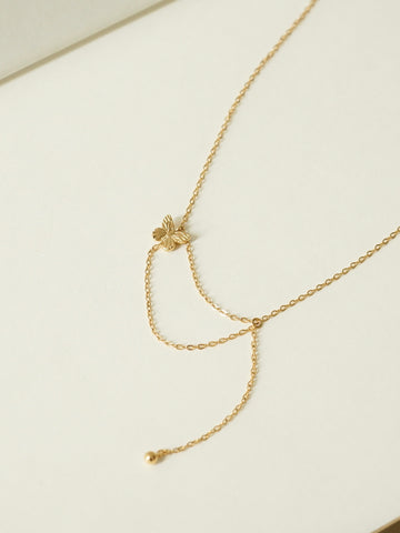 Baylor Butterfly Tassel Anklet