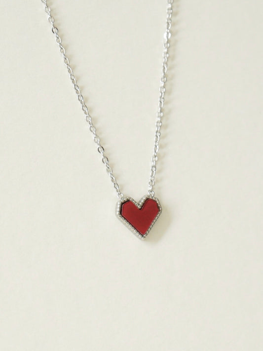 Tallulah Heart Necklace (Silver)
