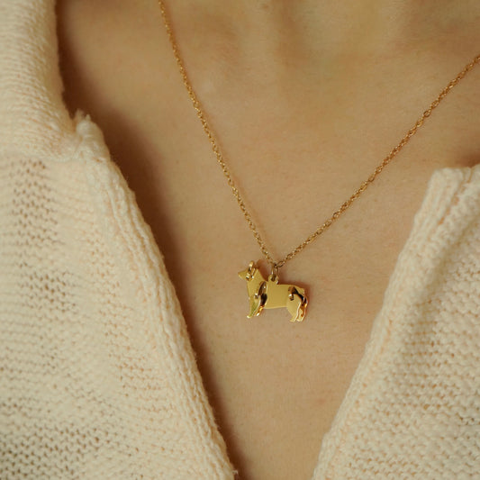 Finn Corgi Brick Necklace