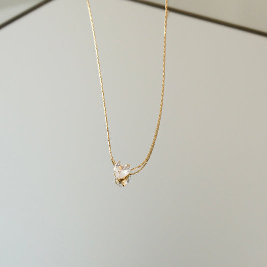 Xya Heart Solitaire Necklace