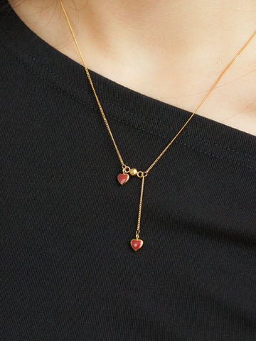 Kallie Red Hearts Necklace