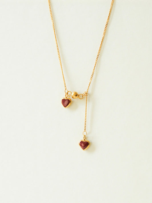 Kallie Red Hearts Necklace