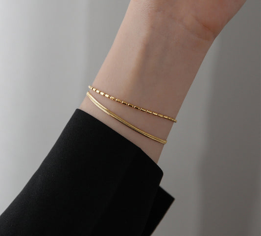 Lila Layered Bracelet (Gold)