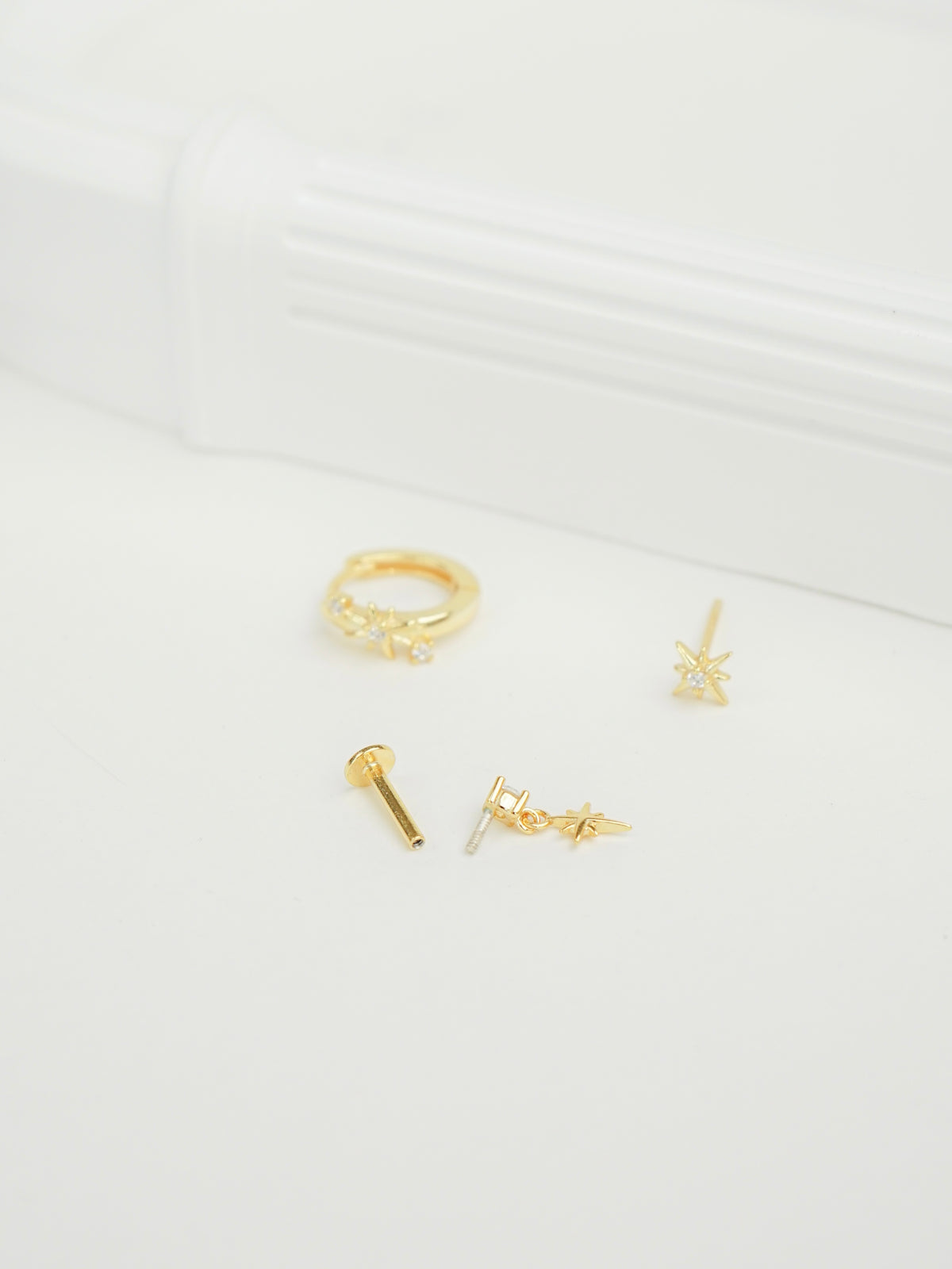 Ulva Celestial Star Stud Earring Set