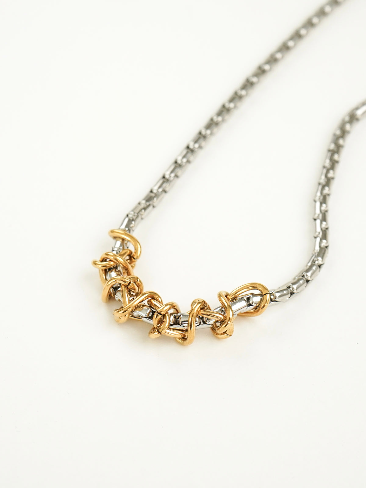 Patrick Duo Tone Interwoven Necklace
