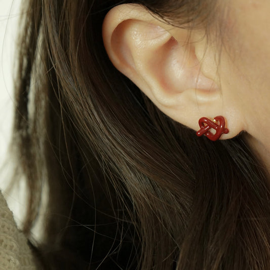 Jam Pretzel Stud Earrings