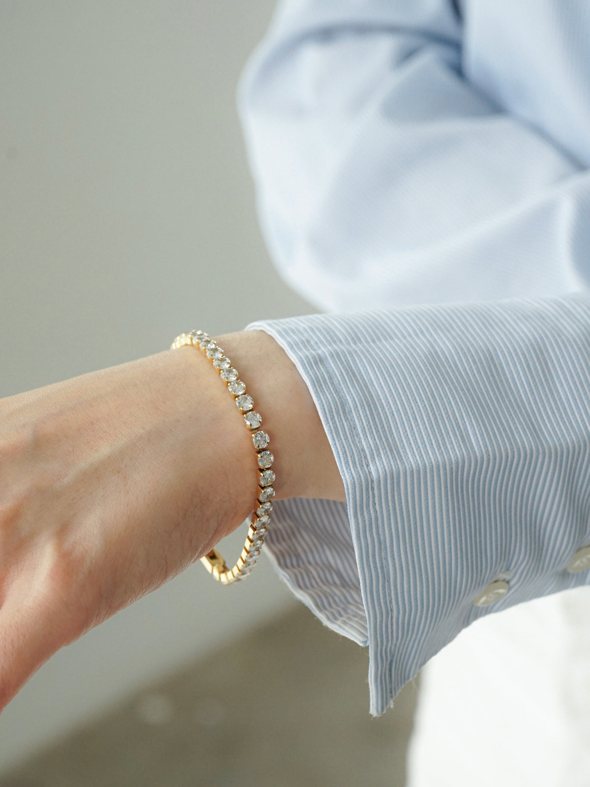 Tennis Bracelet Bold (Gold)