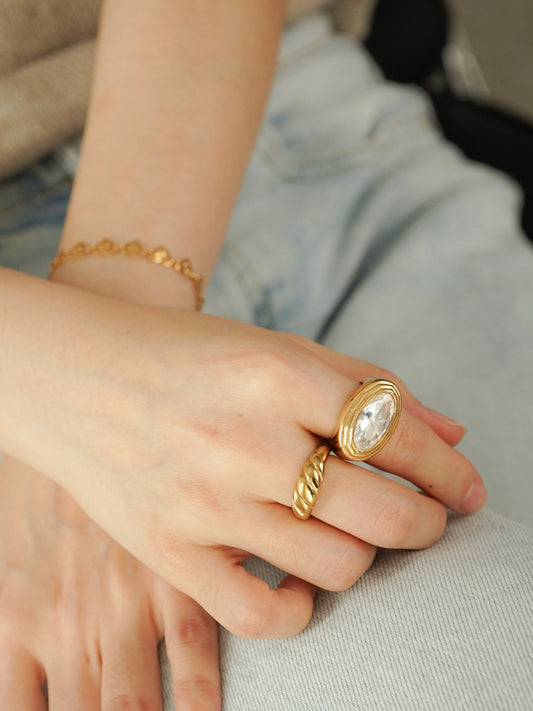 Karina Chunky Solitaire Ring
