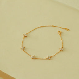 Hailee Clover Bracelet (Gold)
