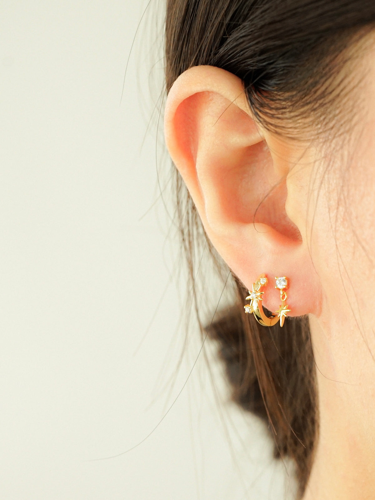 Ulva Celestial Star Stud Earring Set
