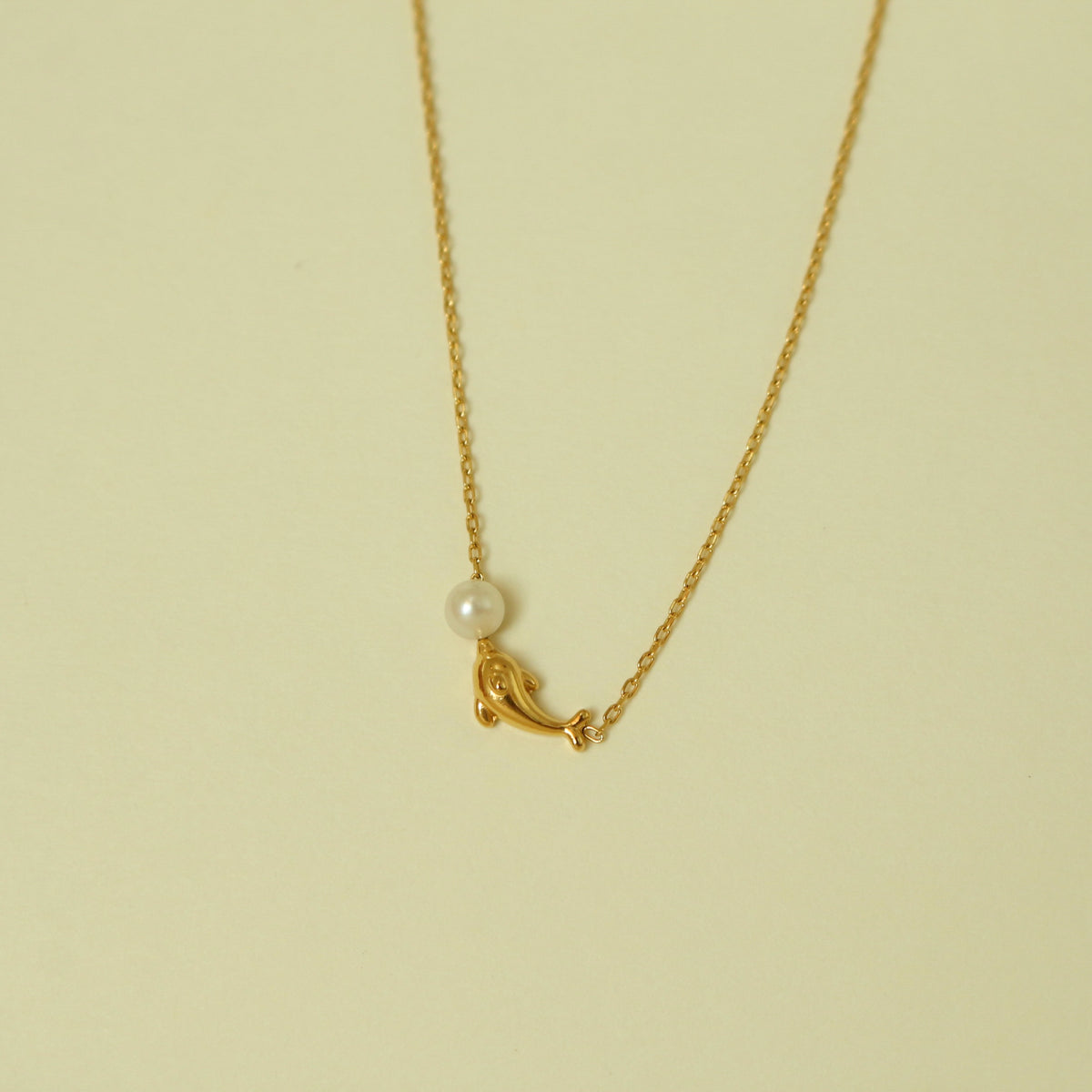 Dolphin Pearl Necklace