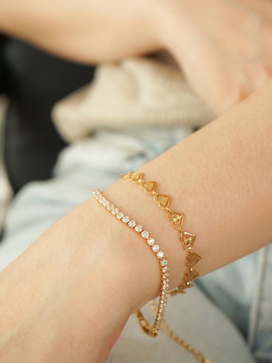 Odessa Heart Link Bracelet