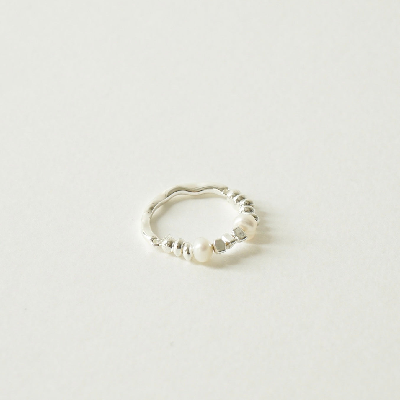 Viola Beaded Pearl Ring