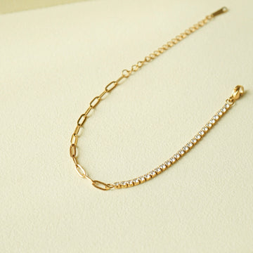 Francisca Chain Link Tennis Bracelet
