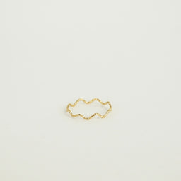 Jamie Textured Wavy Ring (Gold)