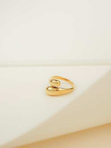 Jianna Bypass Dome Ring (Gold)