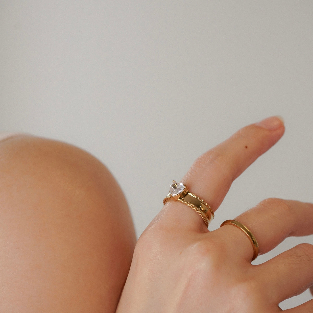 Paulina Heart Band Ring