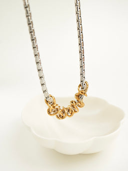 Patrick Duo Tone Interwoven Necklace