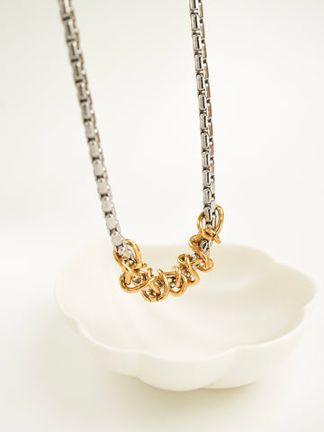Patrick Duo Tone Interwoven Necklace