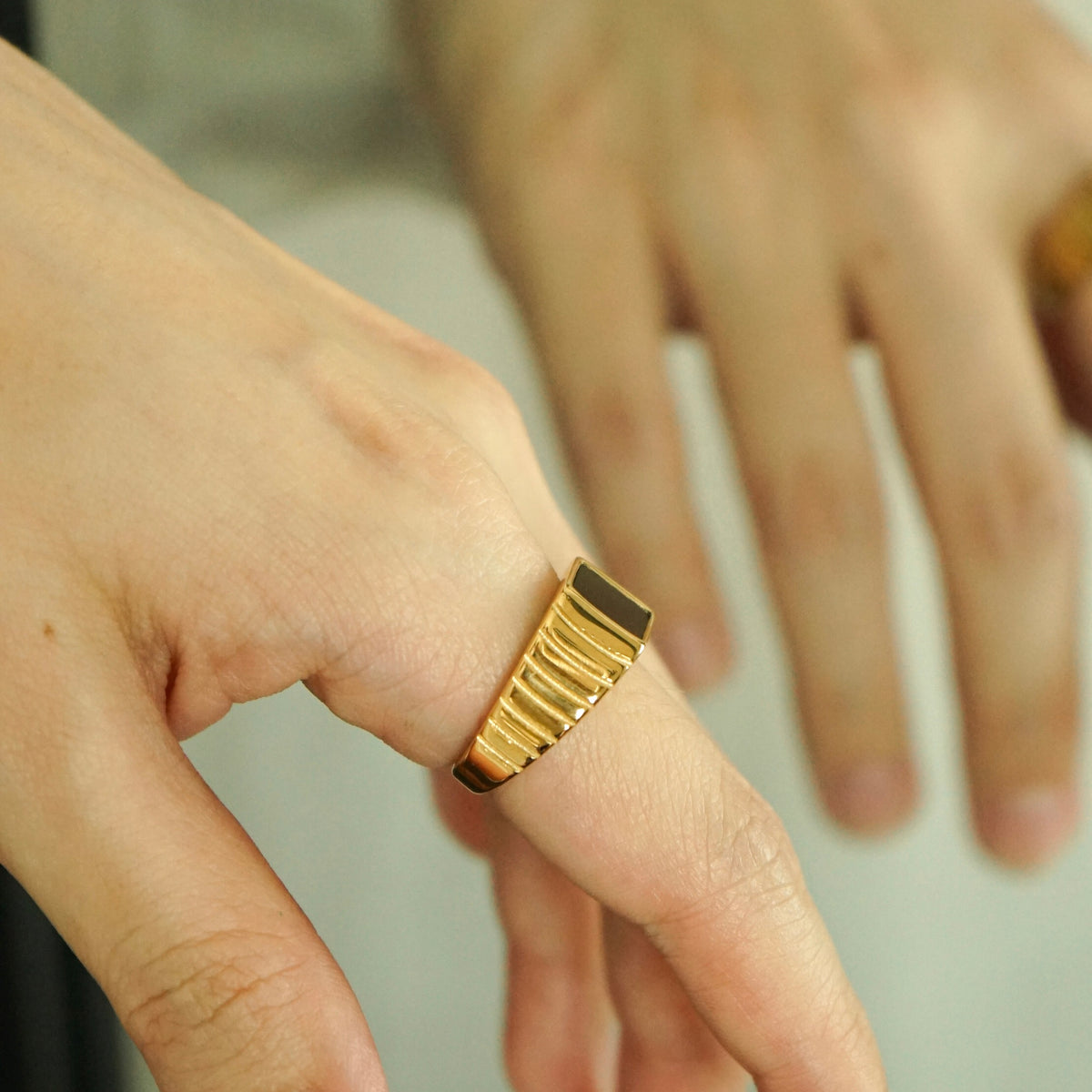 Universe Square Signet Ring