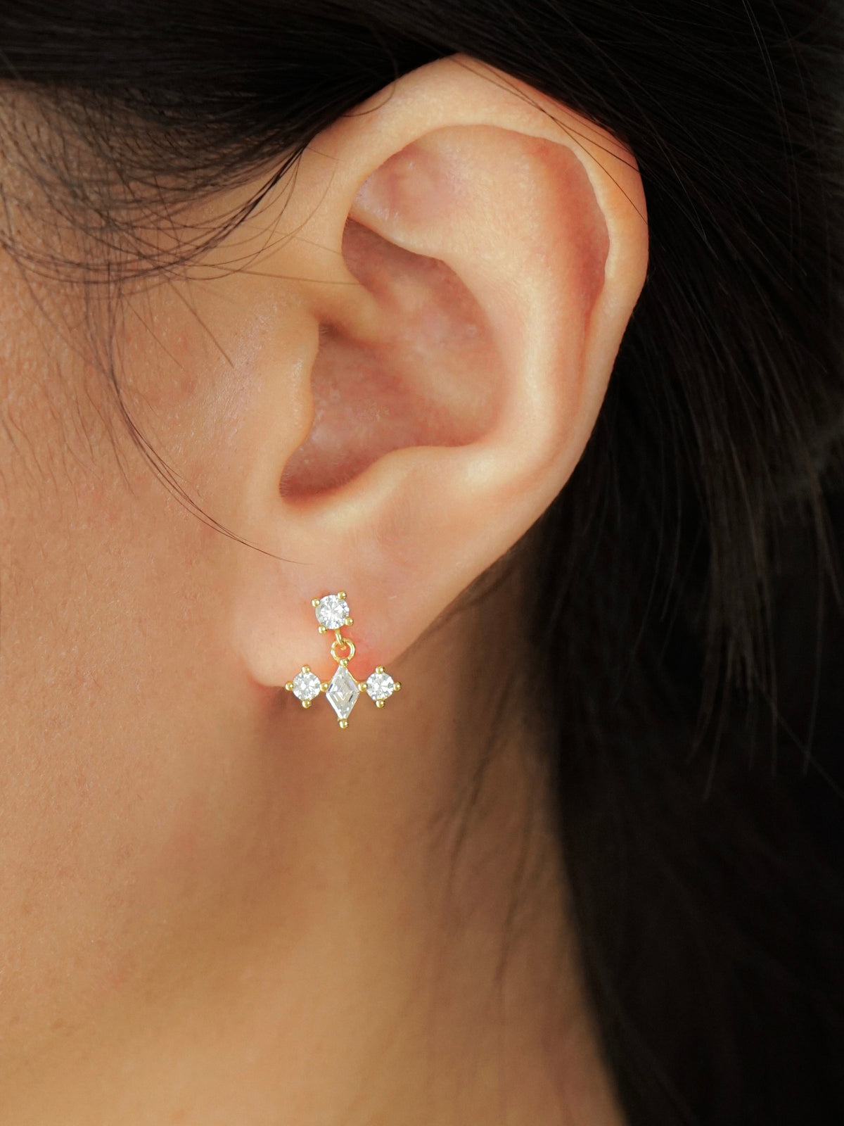 Adriana Cluster Stud Earring Set