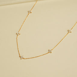 Hailee Clover Necklace (Gold)