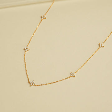 Hailee Clover Necklace (Gold)