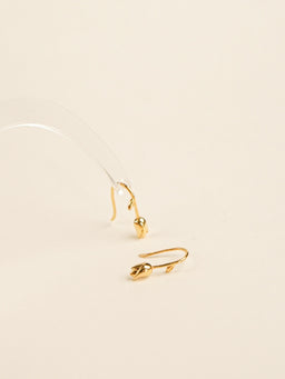 Paula Tulip Hook Earrings (Gold)