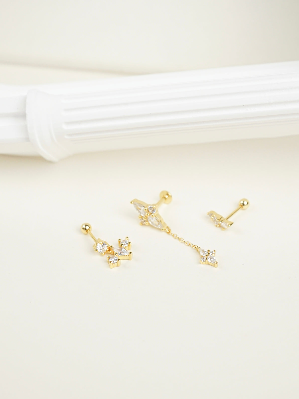 Adriana Cluster Stud Earring Set