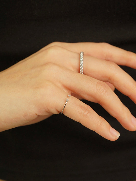 Amora Open Pinky Ring (Silver)