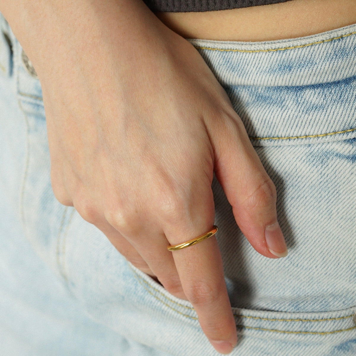 Ivey Stacker Ring (Gold)