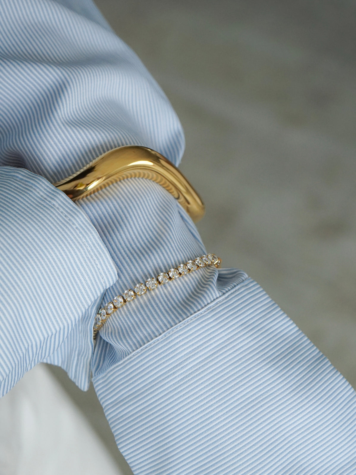 Tennis Bracelet Bold (Gold)