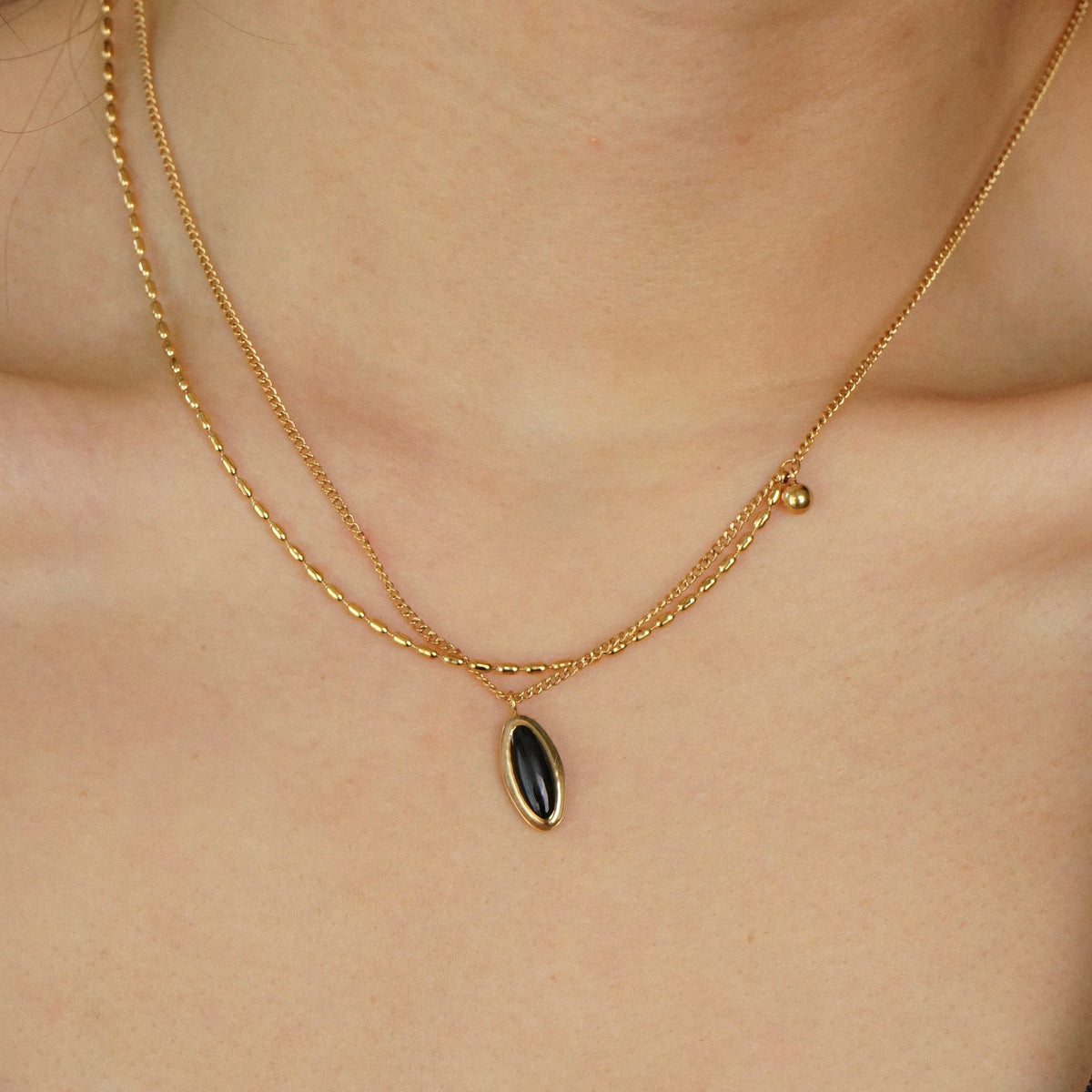 Gisselle Layered Necklace (Gold)