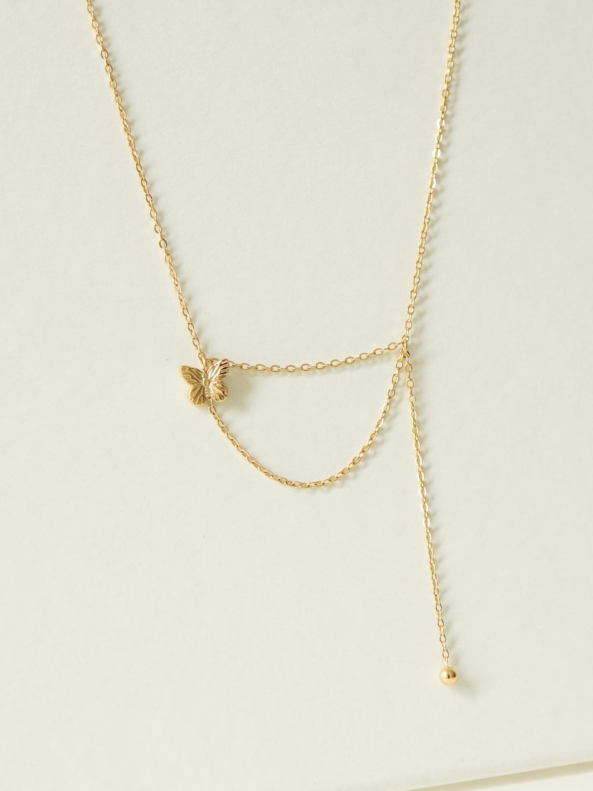Baylor Butterfly Tassel Anklet