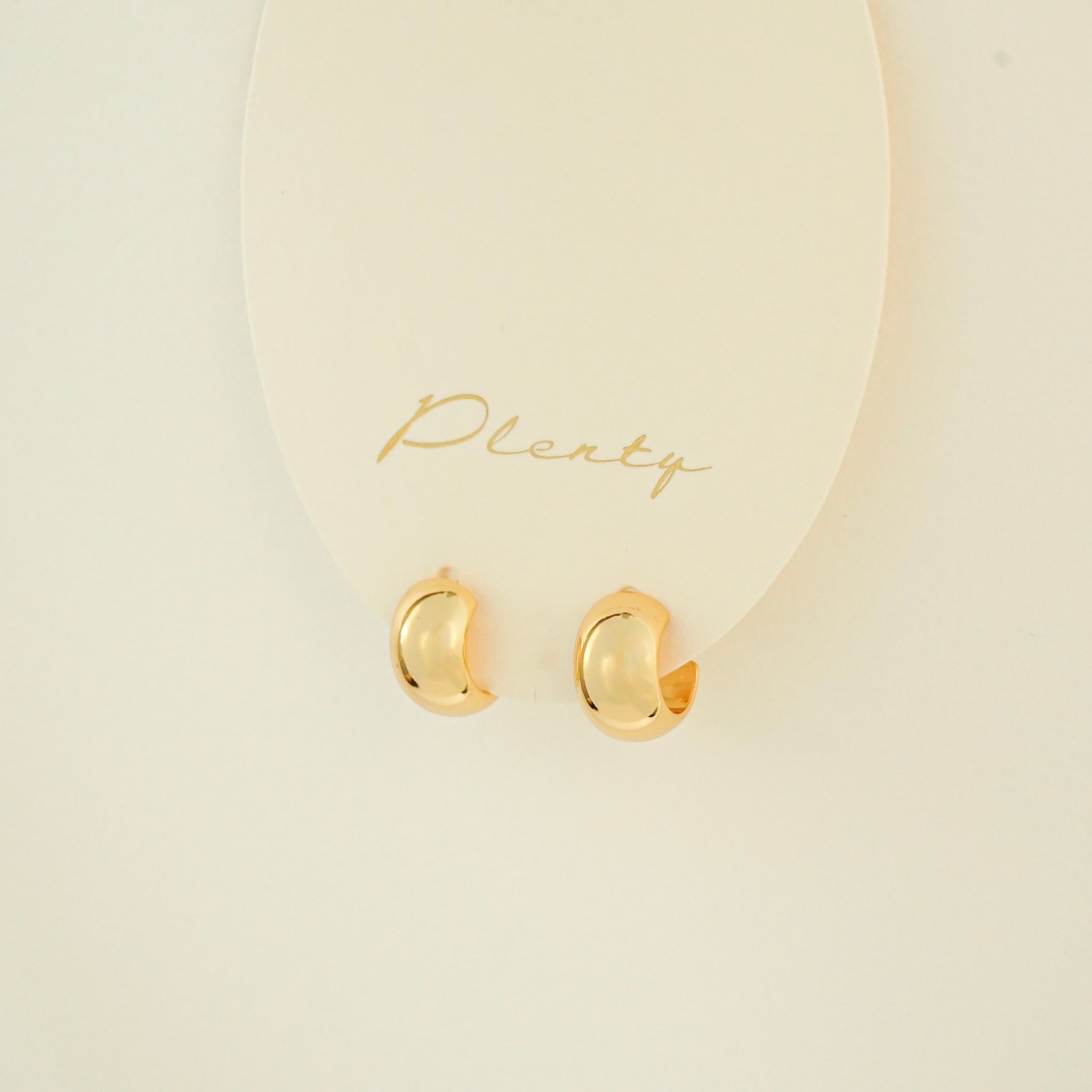 Yana C Hoop Earrings (Gold)