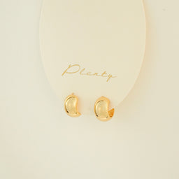 Yana C Hoop Earrings (Gold)