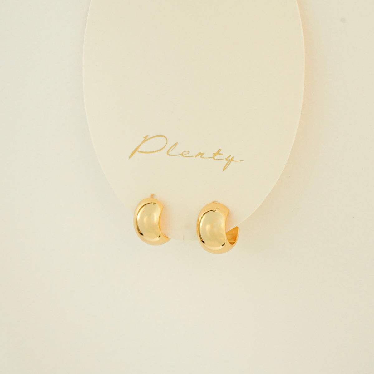 Yana C Hoop Earrings (Gold)