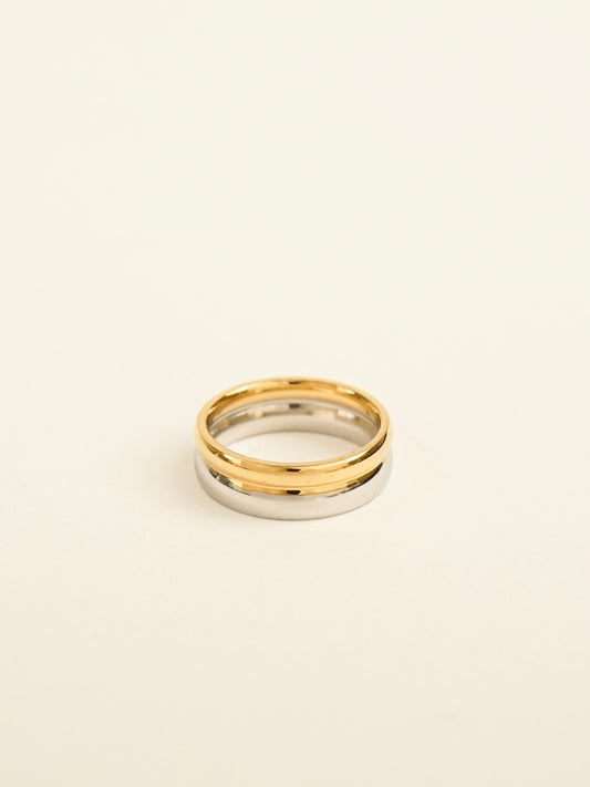 Vaeda Duo Tone Band Ring