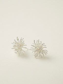 Jaysea Anemone Stud Earrings (Silver)