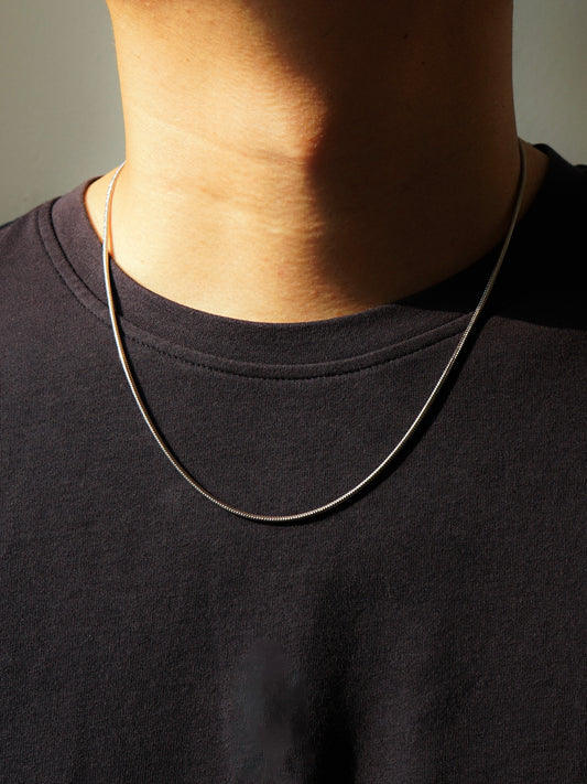 Cooper Classic Snake Chain Necklace (Silver)