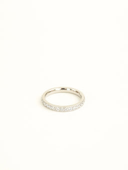 Selene Eternity Pavé Ring (Silver)