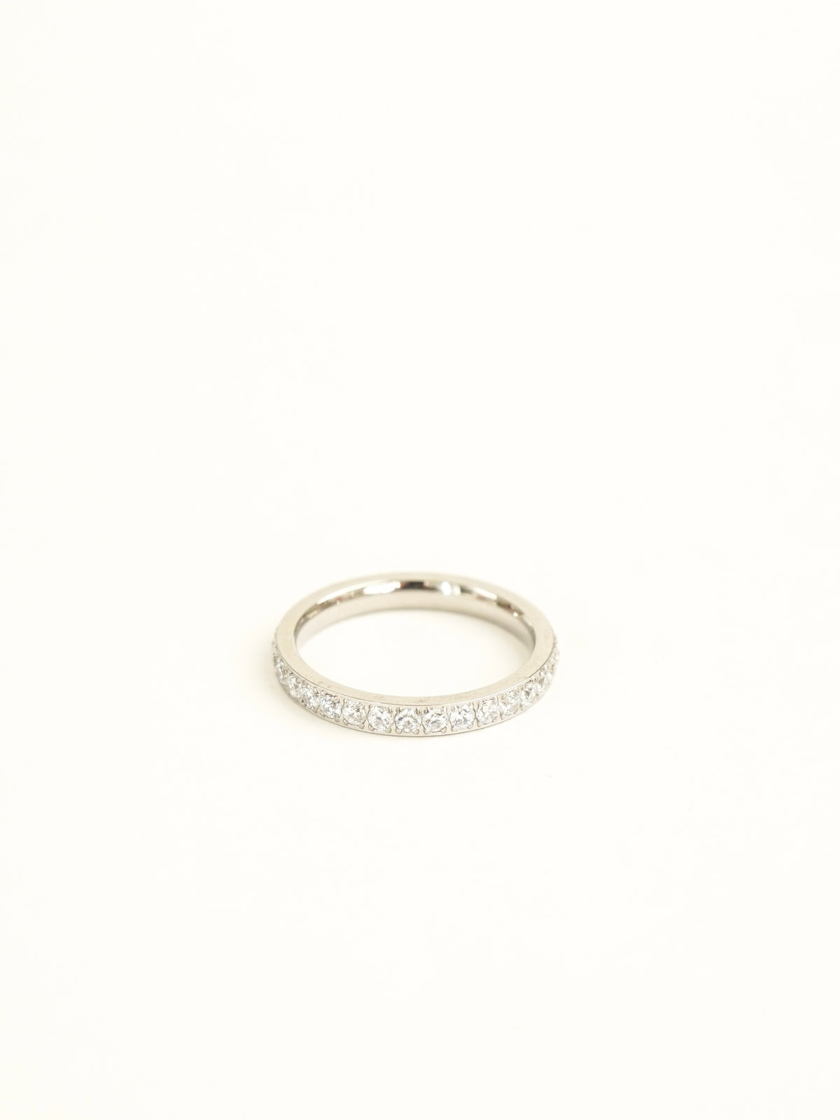 Selene Eternity Pavé Ring (Silver)