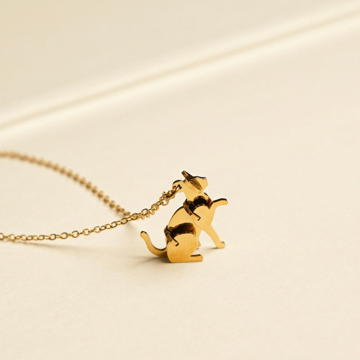 Emberly Cat Brick Necklace
