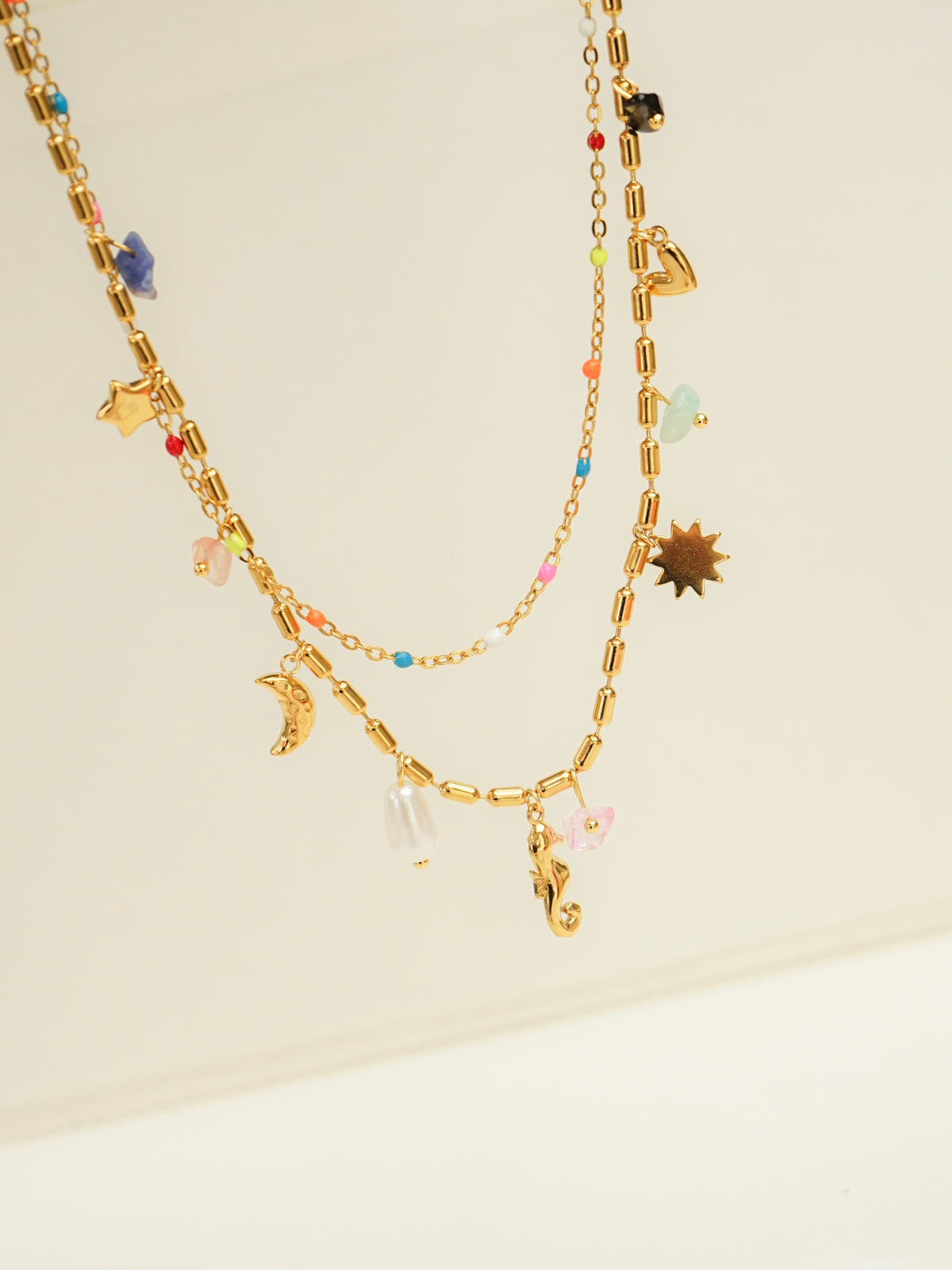 Urith Coastal Charm Layered Necklace