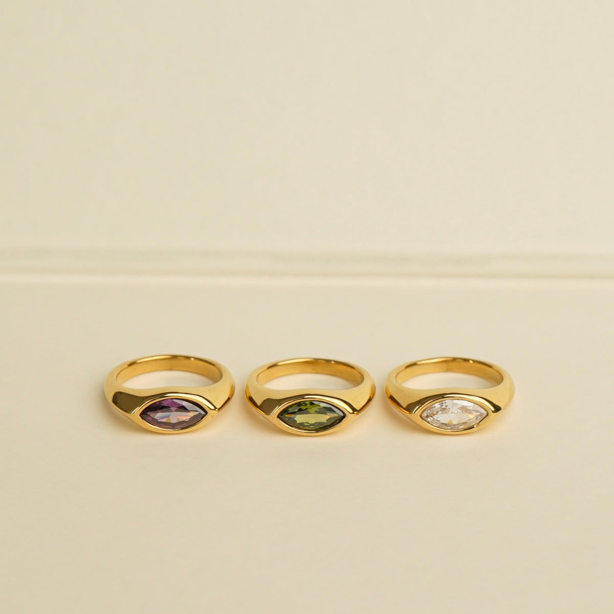 Harlem Marquise Ring (White)