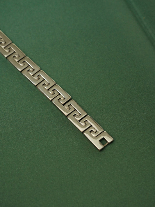 Benjamin Greek Key Chain Link Bracelet