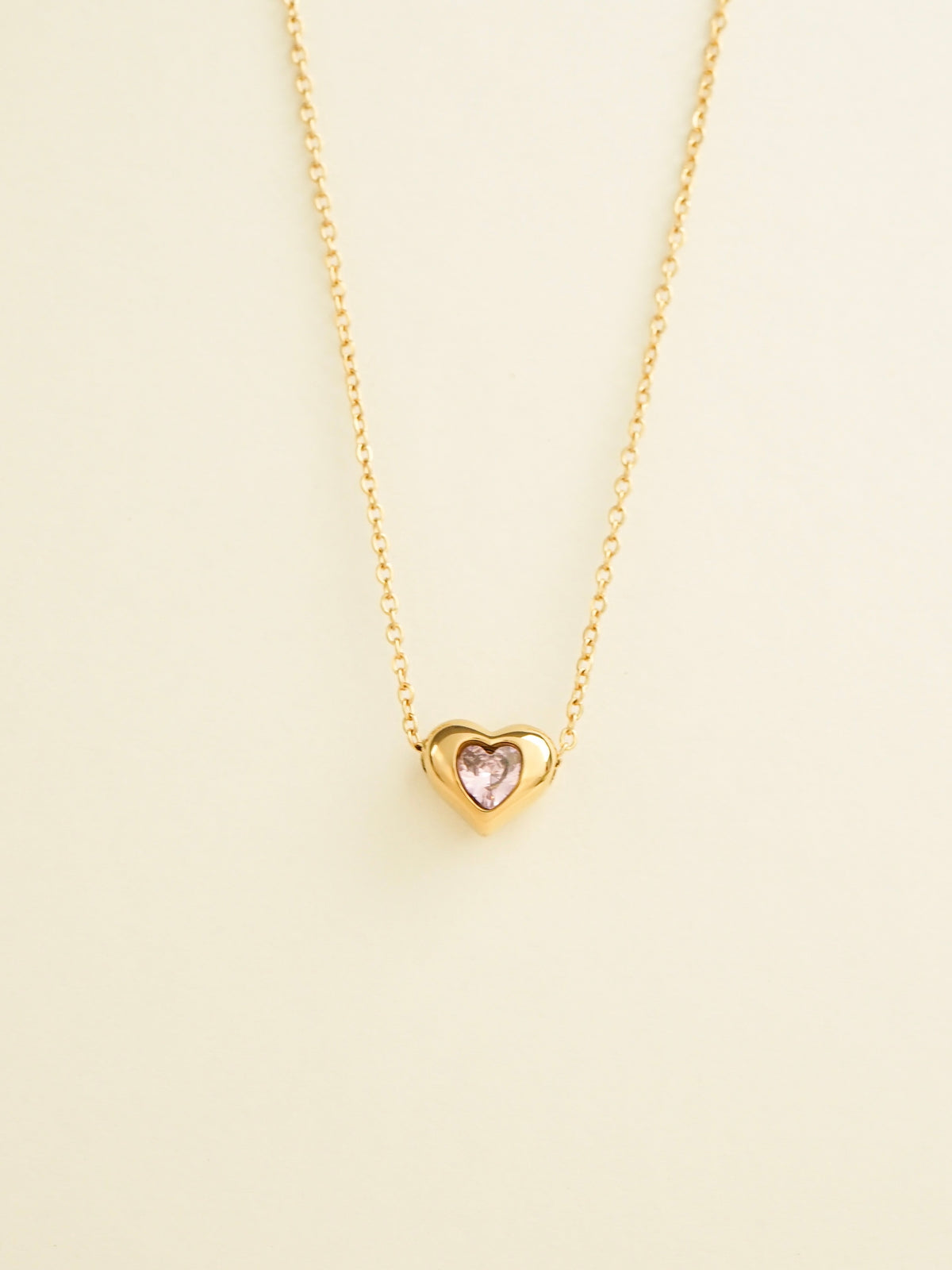 Queen Blush Heart Necklace