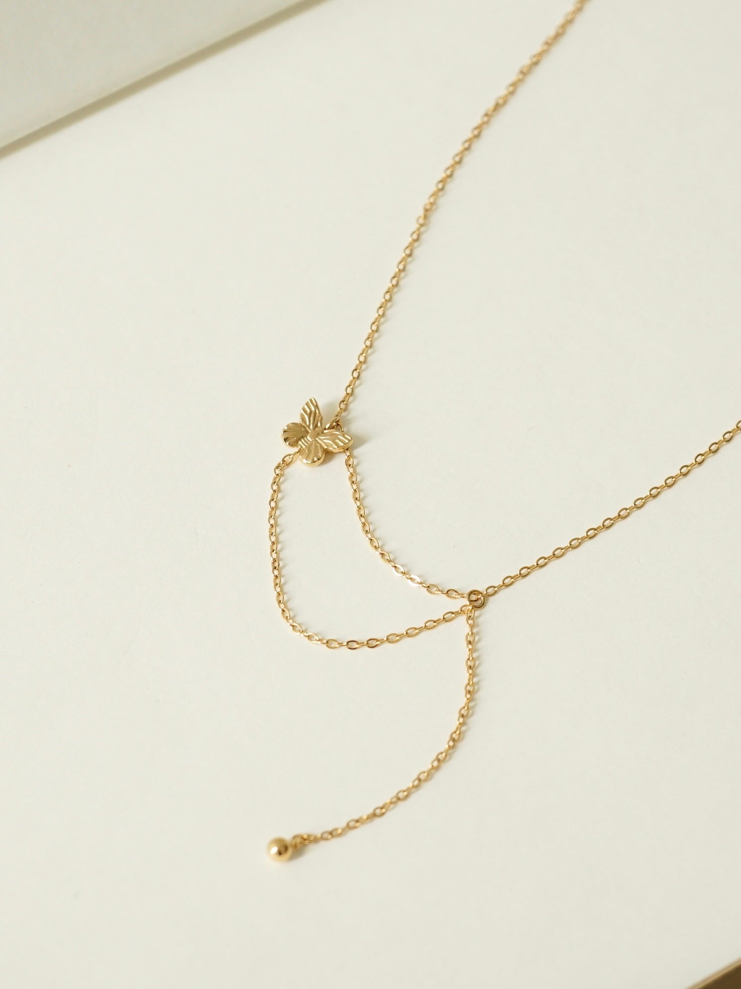 Baylor Butterfly Tassel Anklet