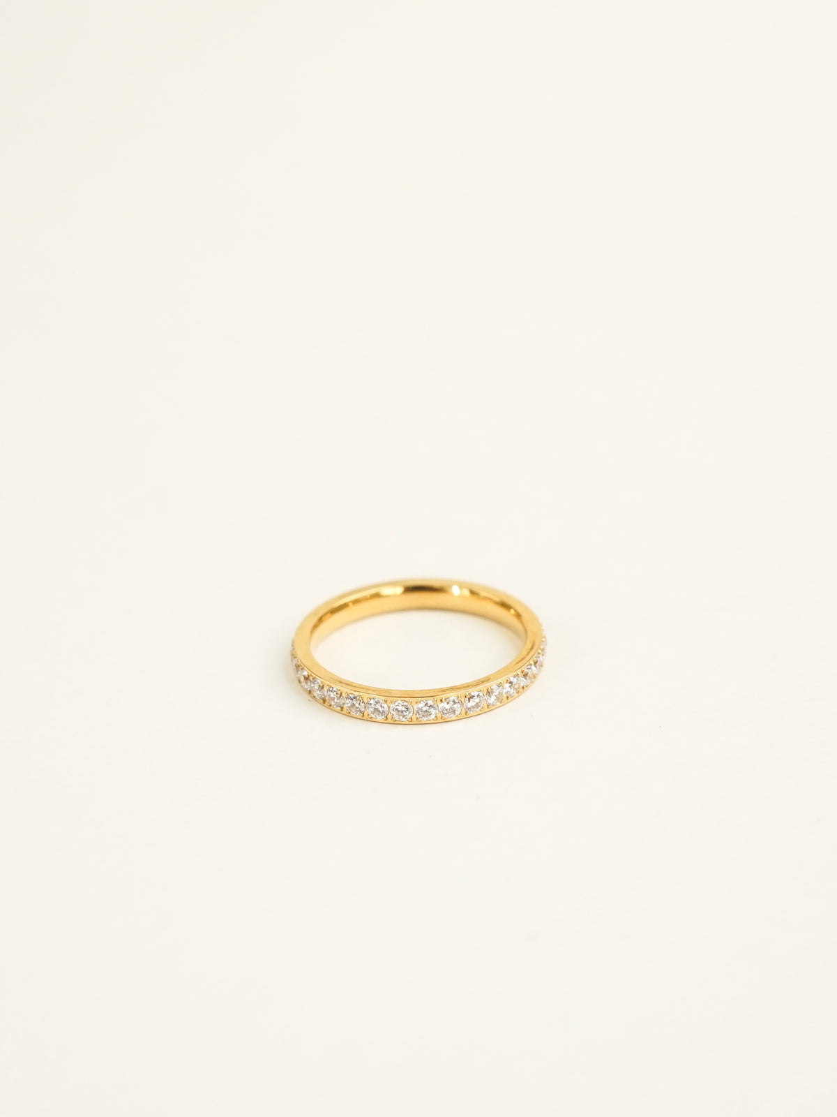 Selene Eternity Pavé Ring (Gold)